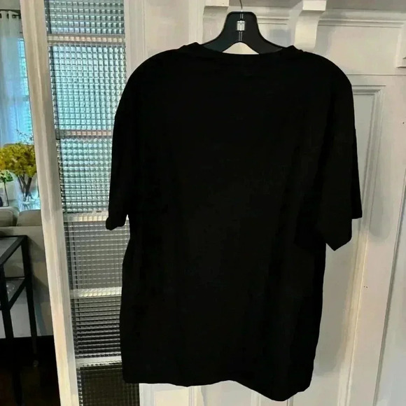 NWOT Raw Men’s Black Tee With White Graphic Stick Figure Short Sleeve Size M - Picture 2 of 8